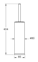 VitrA Base 300 Tuvalet Fırçalığı A4415536 Mat Siyah - 2