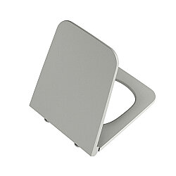 VitrA Equal 119-476R009 Klozet Kapağı Slim, Yavaş Kapanır, Mat Taş Gri