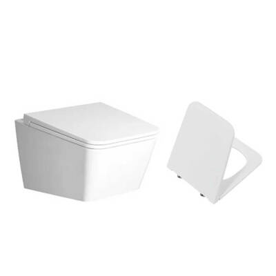 VitrA Equal Rim-Ex Asma Klozet ve Kapak Takımı, Beyaz - 1