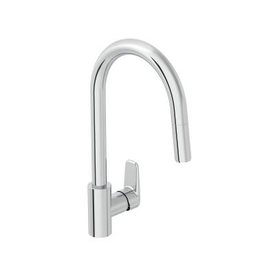VitrA Flow Soft A43445 Eviye Bataryası, Krom - 1