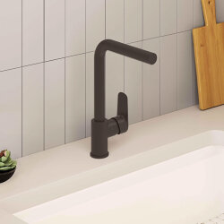 VitrA Flow Square A4339636 Eviye Bataryası, Mat Siyah - 2