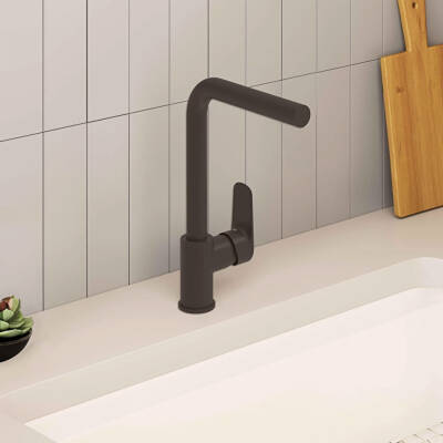 VitrA Flow Square A4339636 Eviye Bataryası, Mat Siyah - 2