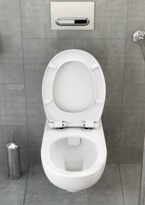 VitrA Universal Klozet kapağı 115-003-001 Duroplast - alttan sıkmalı - metal menteşeli - beyaz - 3