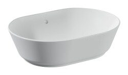 VitrA Geo Çanak lavabo 7427B003-0012 Oval - 55x40 cm - armatür deliksiz - su taşma delikli - beyaz - 1