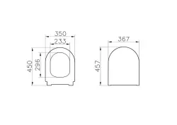 VitrA Integra Rim-Ex Asma Klozet ve Soft Kapak Takımı - Mat Beyaz - 5