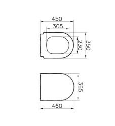 VitrA Integra Round Rim-Ex Asma Klozet ve Kapak Takımı, Beyaz - 6