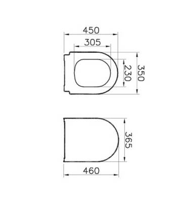 VitrA Integra Round Rim-Ex Asma Klozet ve Kapak Takımı, Beyaz - 6