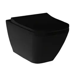 VitrA Integra Square Rim-Ex 7082L083-0090 Asma Klozet, Mat Siyah - 1