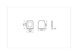 VitrA İntegra Square Rim-Ex Duvara Tam Dayalı Klozet Seti - Kapak ve İç Takım Dahil - 4