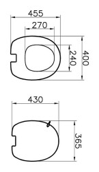 VitrA İstanbul Klozet kapağı 166-070-109 Duroplast - üstten sıkmalı - yavaş kapanır - metal menteşeli - siyah - 3