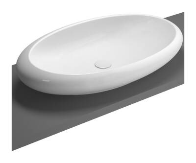 VitrA İstanbul Çanak lavabo 4446B403-0016 Oval - 85x51 cm - armatür deliksiz - su taşma deliksiz - Clean - beyaz - 1
