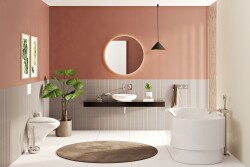 VitrA İstanbul Çanak lavabo 4522B403-0016 Yuvarlak - kompakt - 50x50 cm - armatür deliksiz - su taşma deliksiz - Clean - beyaz - 3