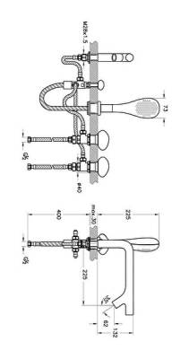 VitrA Istanbul Küvet Bataryası A41813 5 Delikli - 4