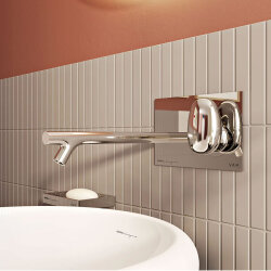 VitrA Istanbul Ankastre Lavabo Bataryası A42231 Sıva Üstü Grubu - Krom - 3
