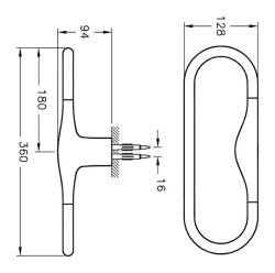 VitrA Istanbul Halka Havluluk A48008 Krom - 4