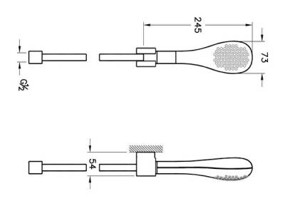 VitrA İstanbul El Duşu Takımı A48015 Krom - 2