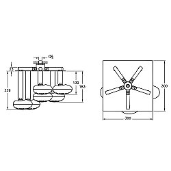 VitrA Istanbul Duş Başlığı A48023 Tavandan - Krom - 3