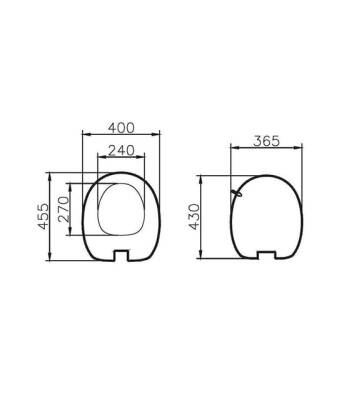 VitrA İstanbul Rim-Ex Asma Klozet ve Slim Soft Kapak Seti - Beyaz - 6