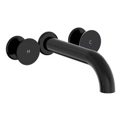 VitrA Liquid Ankastre Lavabo Bataryası A4268939 Uzun - Parlak Siyah