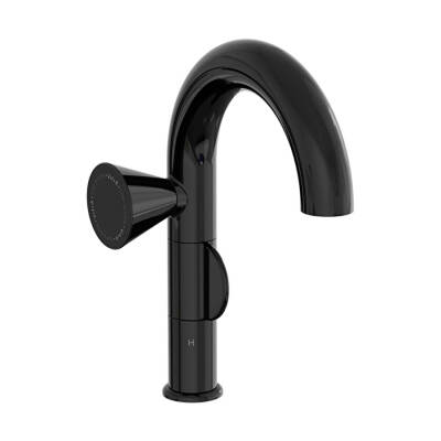 VitrA Liquid Lavabo Bataryası A4275539 Soldan Kullanım - Parlak Siyah - 1