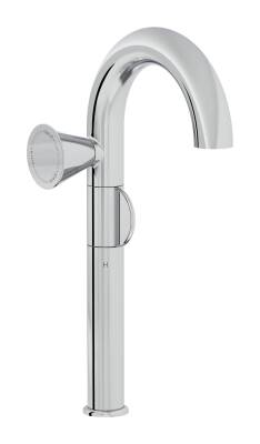 VitrA Liquid Lavabo Bataryası A42794 Yüksek - Soldan Kullanım - Krom - 1