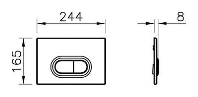 VitrA Loop O Metal Kumanda Paneli 740-0940 Paslanmaz Çelik - 4