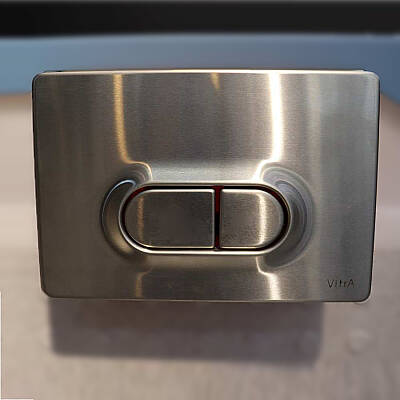 VitrA Loop O Metal Kumanda Paneli 740-0940 Paslanmaz Çelik - 1