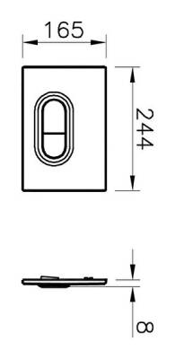 VitrA Loop O Kumanda Paneli 740-0511 Mat siyah - 4