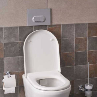 VitrA Loop O Kumanda Paneli 740-0586 Parmak izin Bırakmayan - Ekstra Hijyenik Kaplama - Mat Krom - 3