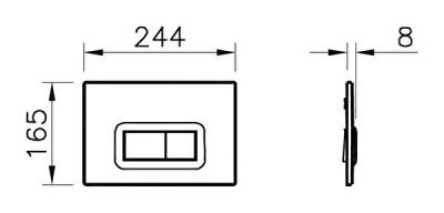 VitrA Loop R Kumanda Paneli 740-0600 Parlak Beyaz - 3