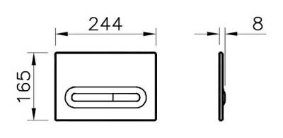 VitrA Loop T Kumanda Paneli 740-0780 Parlak Krom - 4