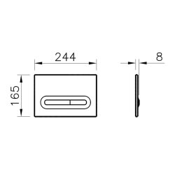 VitrA Loop T 740-0885 Fotoselli Kumanda Paneli Mat Krom - 2