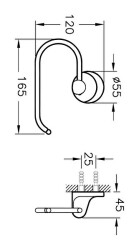 VitrA Marin Tuvalet Kağıtlığı A44946 Krom - 2