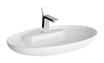 Artema Memoria Çanak lavabo 5881B403-0563 Oval - 75x47 cm - tek armatür delikli - su taşma deliksiz - Clean - beyaz - 1