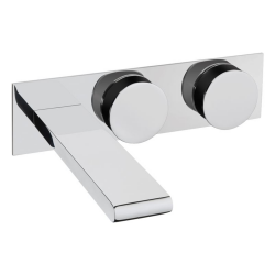 VitrA Memoria A4231458 Ankastre Lavabo Bataryası - Siyah Çevreli - VitrA