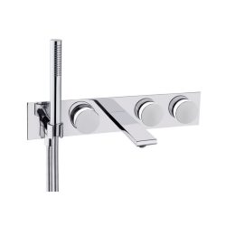 VitrA Memoria A4231757 Ankastre Banyo Bataryası 3 Yollu - Krom Beyaz - VitrA