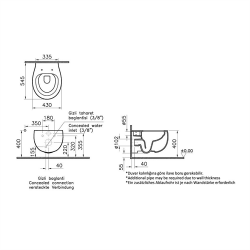 VitrA Memoria Rim-Ex Klozet ve Soft Kapak Seti - Beyaz - 4