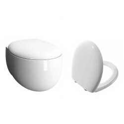 VitrA Memoria Rim-Ex Klozet ve Kapak Takımı, Beyaz - 1