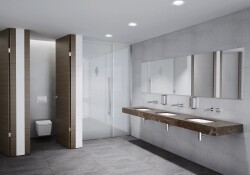 VitrA Metropole Tezgahaltı lavabo 5668B003-1082 Dikdörtgen - 60x40 cm - armatür deliksiz - su taşma delikli - beyaz - 3