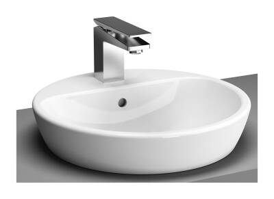 VitrA Metropole Çanak lavabo 5941B003-0001 Yuvarlak - kompakt - 45x45 cm - tek armatür delikli - su taşma delikli - beyaz - 1