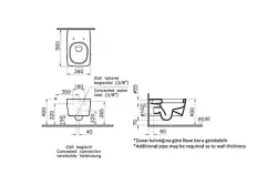 VitrA Metropole Kanallı Asma Klozet ve Soft Slim Kapak Seti - Beyaz - 3