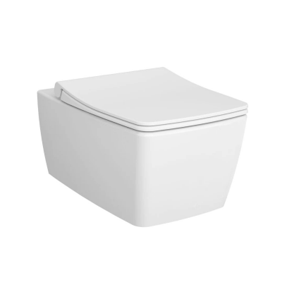 VitrA Metropole Kanallı Asma Klozet ve Soft Slim Kapak Seti - Beyaz - 2