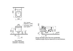 VitrA Metropole VitrAfresh Entegra Ara Musluklu Asma Klozet ve Soft Slim Kapak Seti - Beyaz - 3