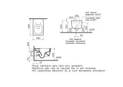 VitrA Metropole Rim-Ex Asma Klozet ve Slim Soft Kapak Takımı - Siyah - 3