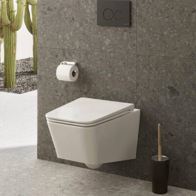 VitrA Equal Rim-Ex Asma Klozet ve Soft Kapak Seti - Beyaz - 5