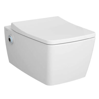 VitrA Metropole Temassız Entegre Ara Musluk Asma Klozet ,Slim Klozet Kapağı ve Gömme Rezervuar Seti - 2