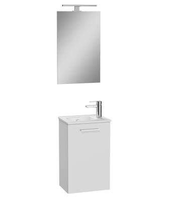 VitrA Mia Banyo Dolabı Seti 69576, 40cm, Aydınlatmalı Aynalı, Beyaz - 1
