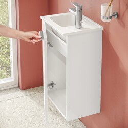 VitrA Mia Banyo Dolabı Seti 69576, 40cm, Aydınlatmalı Aynalı, Beyaz - 2