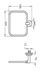 VitrA Minimax Halka Havluluk A44783 Krom - 4