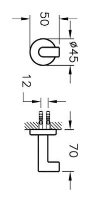 VitrA Minimax Askı A44787 Tekli - Krom - 4